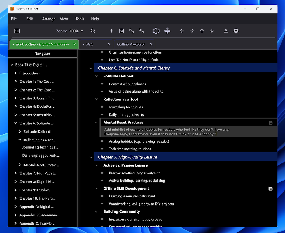 Fractal Outliner Screenshot 2